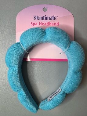 Skintimate Turquoise Spa Headband - Soft Terry Cloth thick cushion